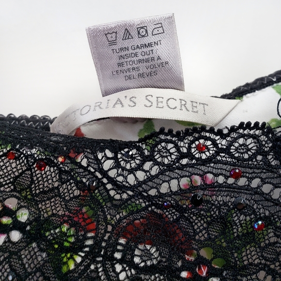 Victoria's Secret Satin & Lace Trim Floral Cami M - Picture 7 of 7